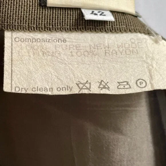 Vintage Giorgio Armani 100% Wool Gray Maxi Wrap Skirt Lined Italian EU 42 / US 6 - Picture 15 of 16